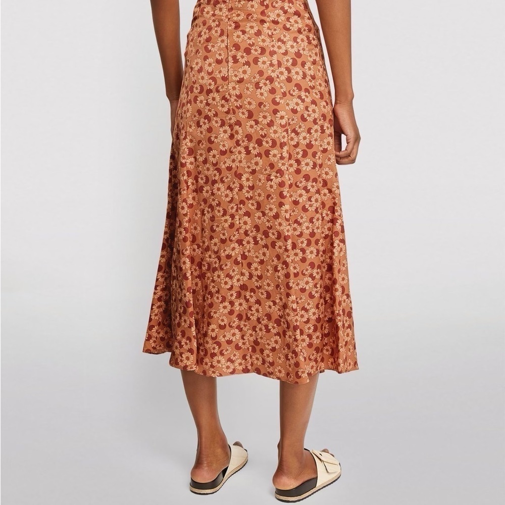 SANDRO Pascaline Floral-Print Skirt - Neutrals US Size 4 - Picture 13 of 15